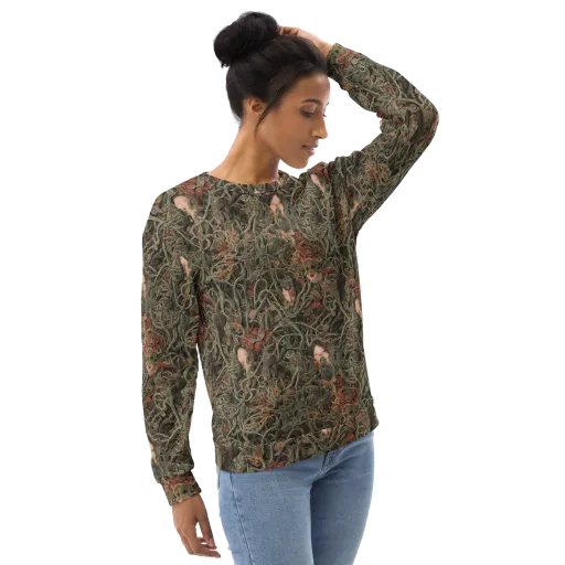 Olive Labyrinth on a Sweatshirt