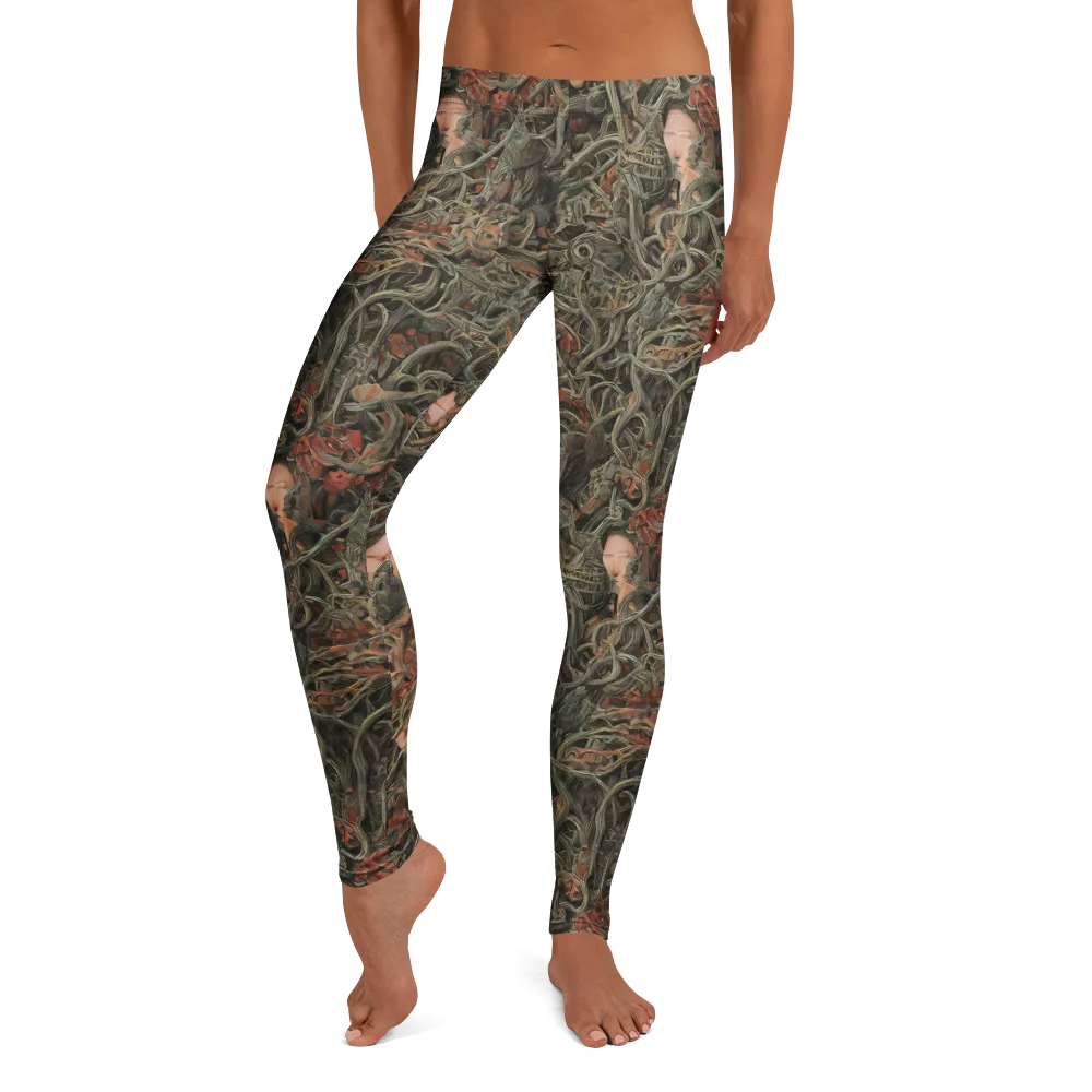 Olive Labyrinth on Leggings — Print file
