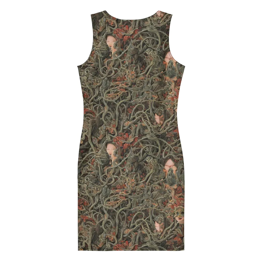 Olive Labyrinth on Bodycon Dress — Print file