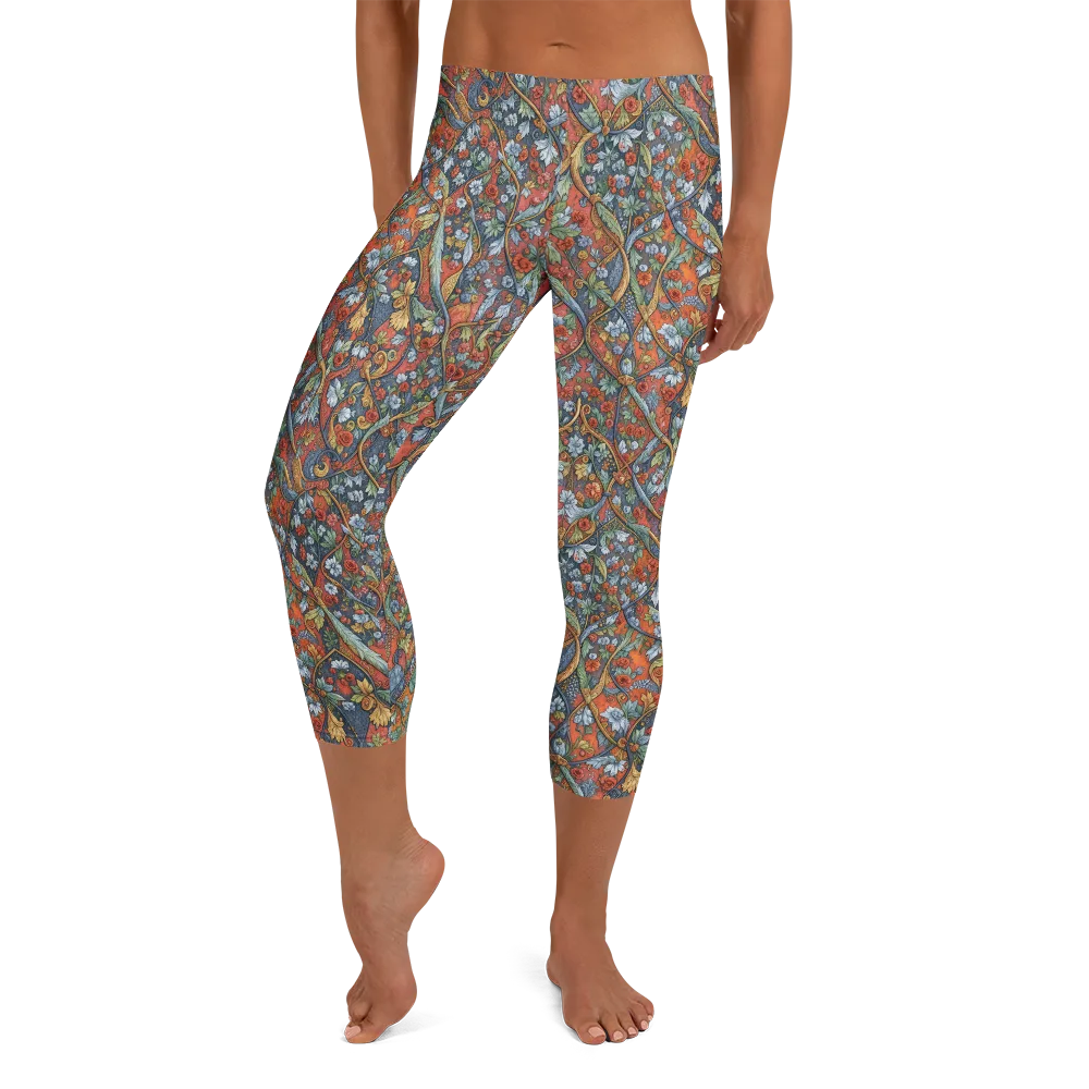 Morris Afterglow on Capri Leggings — Front