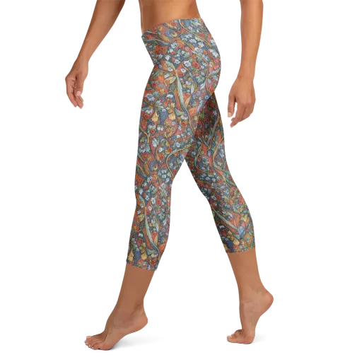 Morris Afterglow on a Capri Leggings