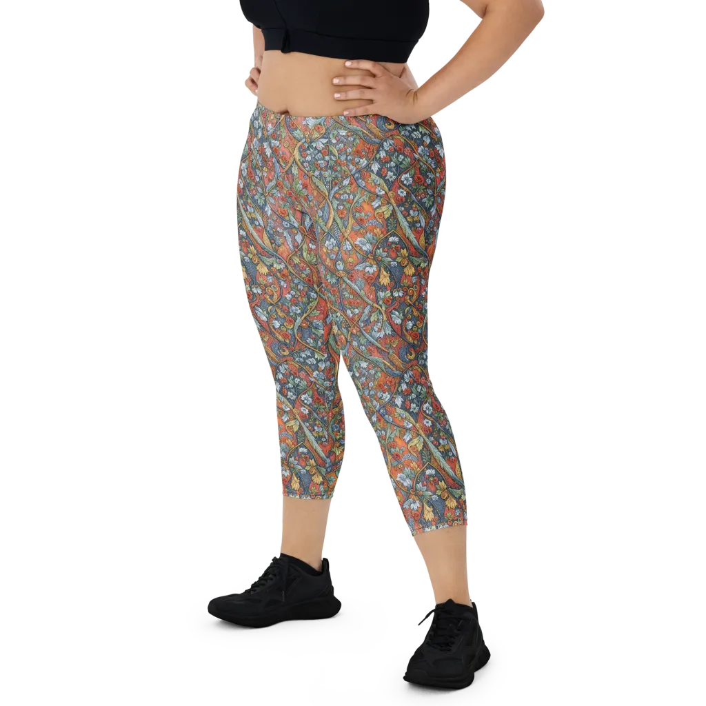 Morris Afterglow on Capri Leggings — Print file