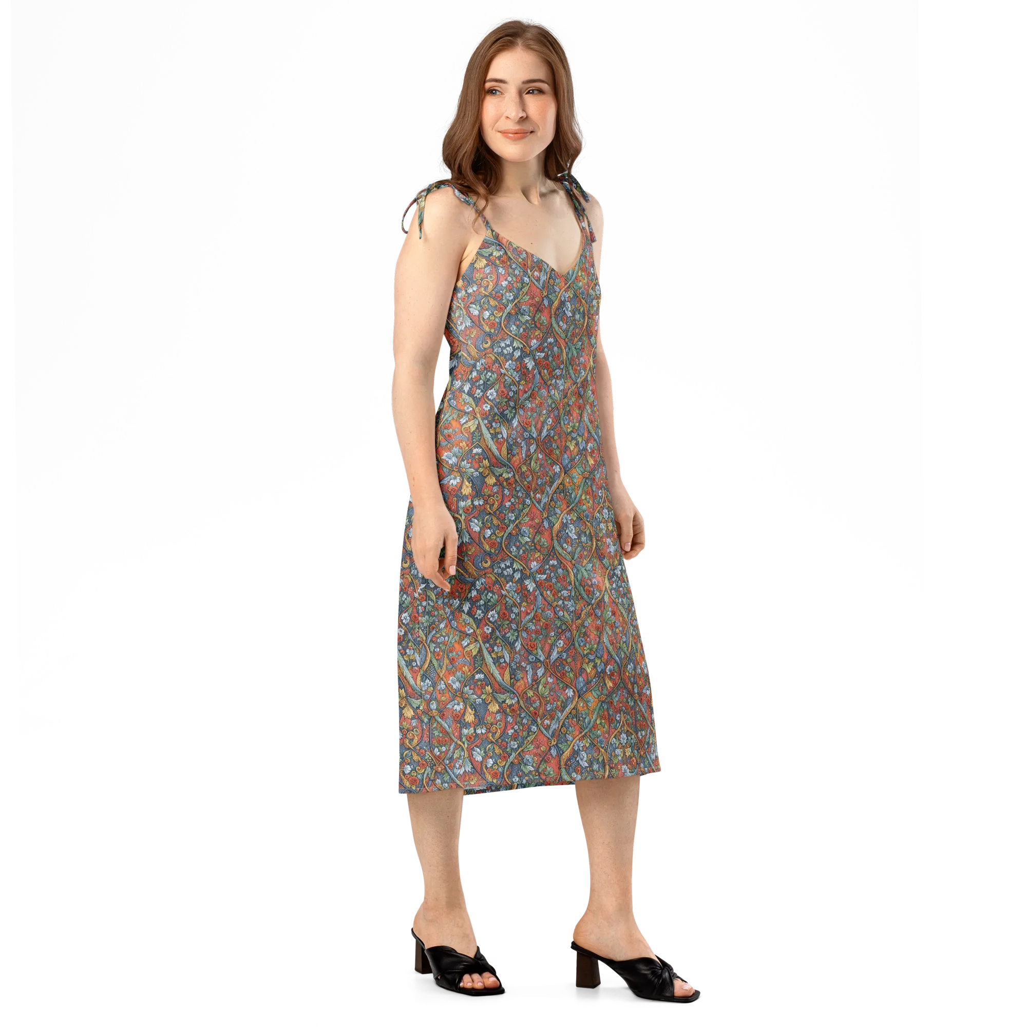 Morris Afterglow on Slip Dress — Right Front