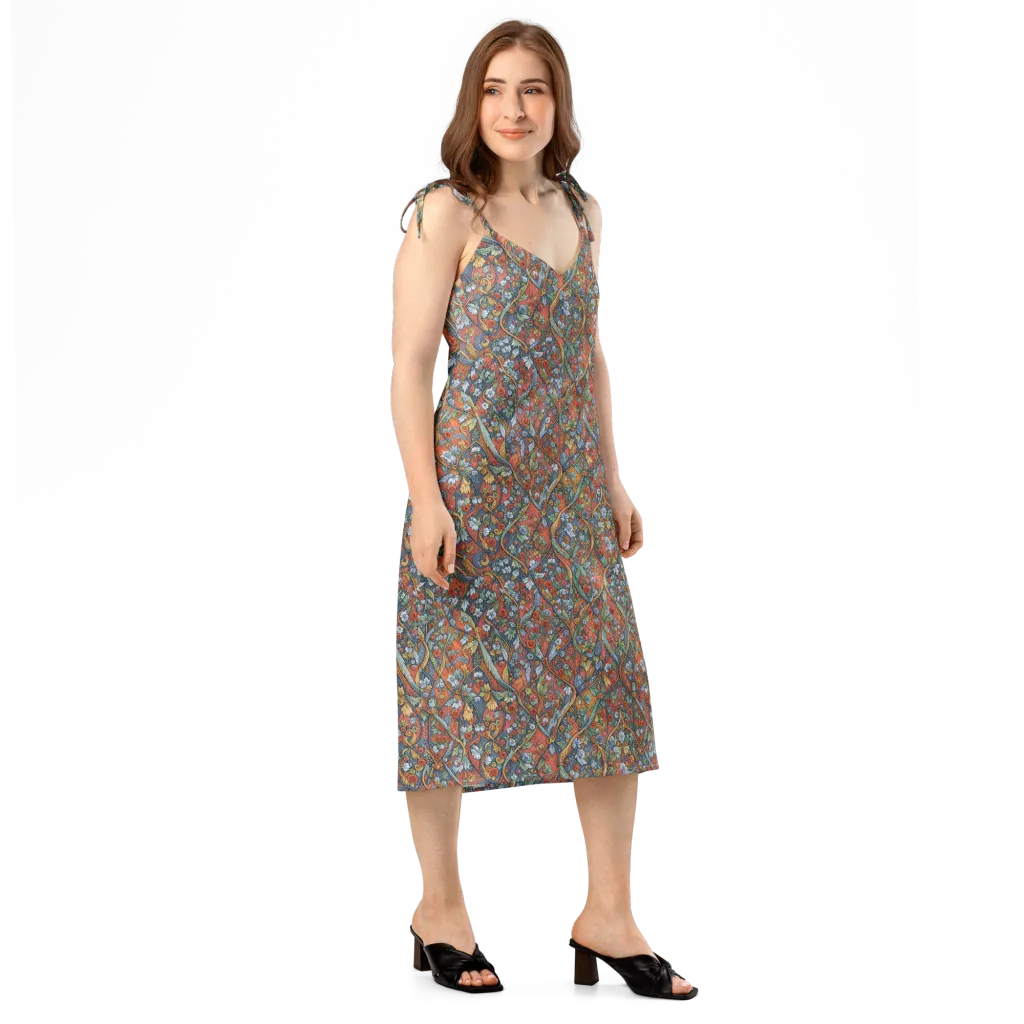 Morris Afterglow on Slip Dress — Right Front