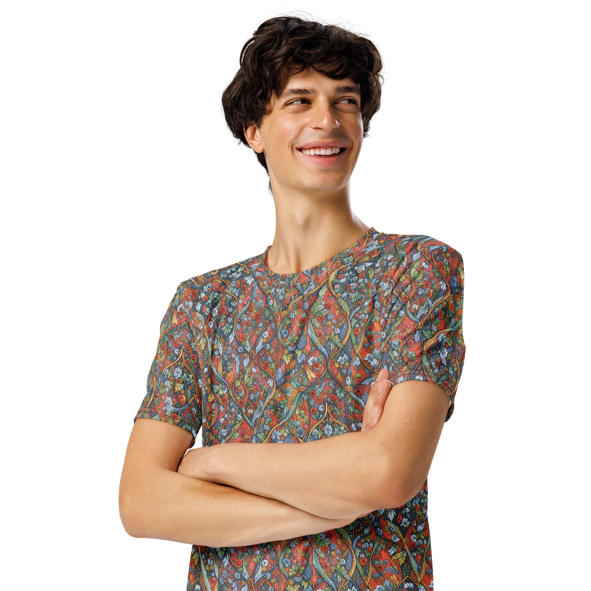 Morris Afterglow on Men's Crew Neck T-Shirt — Front print