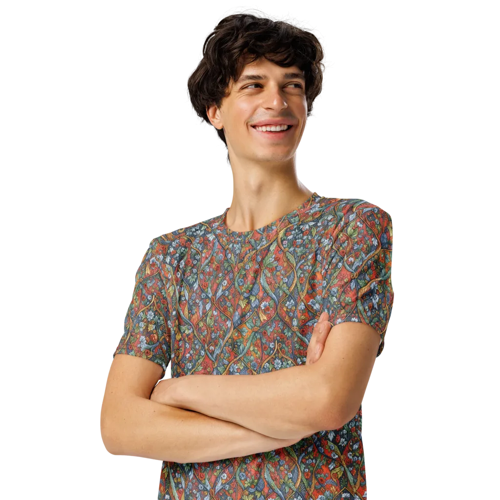 Morris Afterglow on Men's Crew Neck T-Shirt — Front print