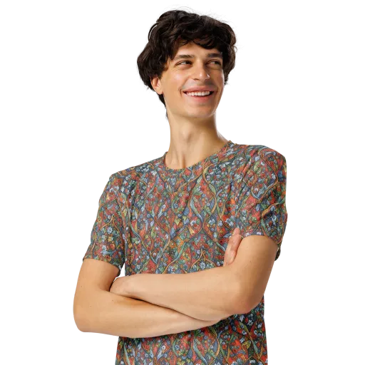 Morris Afterglow on a Men's Crew Neck T-Shirt
