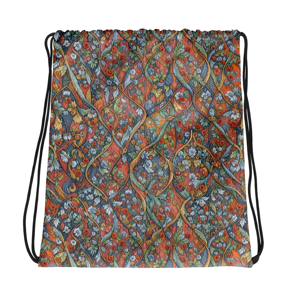 Morris Afterglow on Drawstring Bag — Mockup