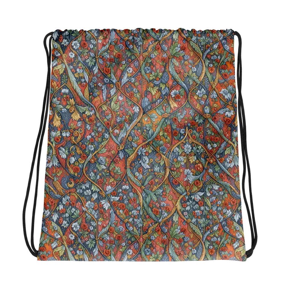 Morris Afterglow on Drawstring Bag — Mockup