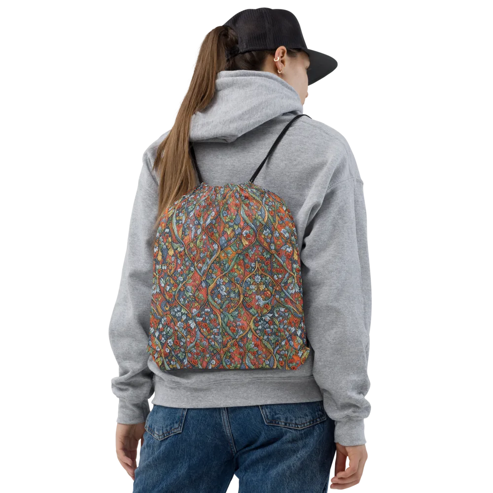 Morris Afterglow on Drawstring Bag — Front