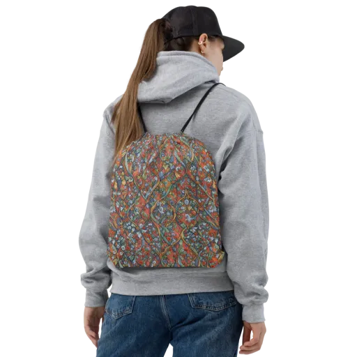 Morris Afterglow on a Drawstring Bag