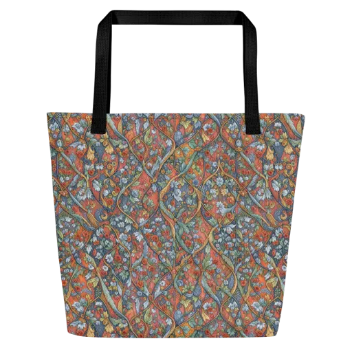 Morris Afterglow on a Large Tote Bag W/ Pocket