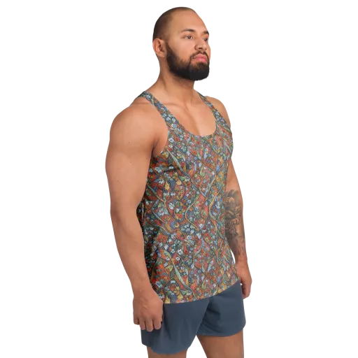 Morris Afterglow on a Men's Tank Top