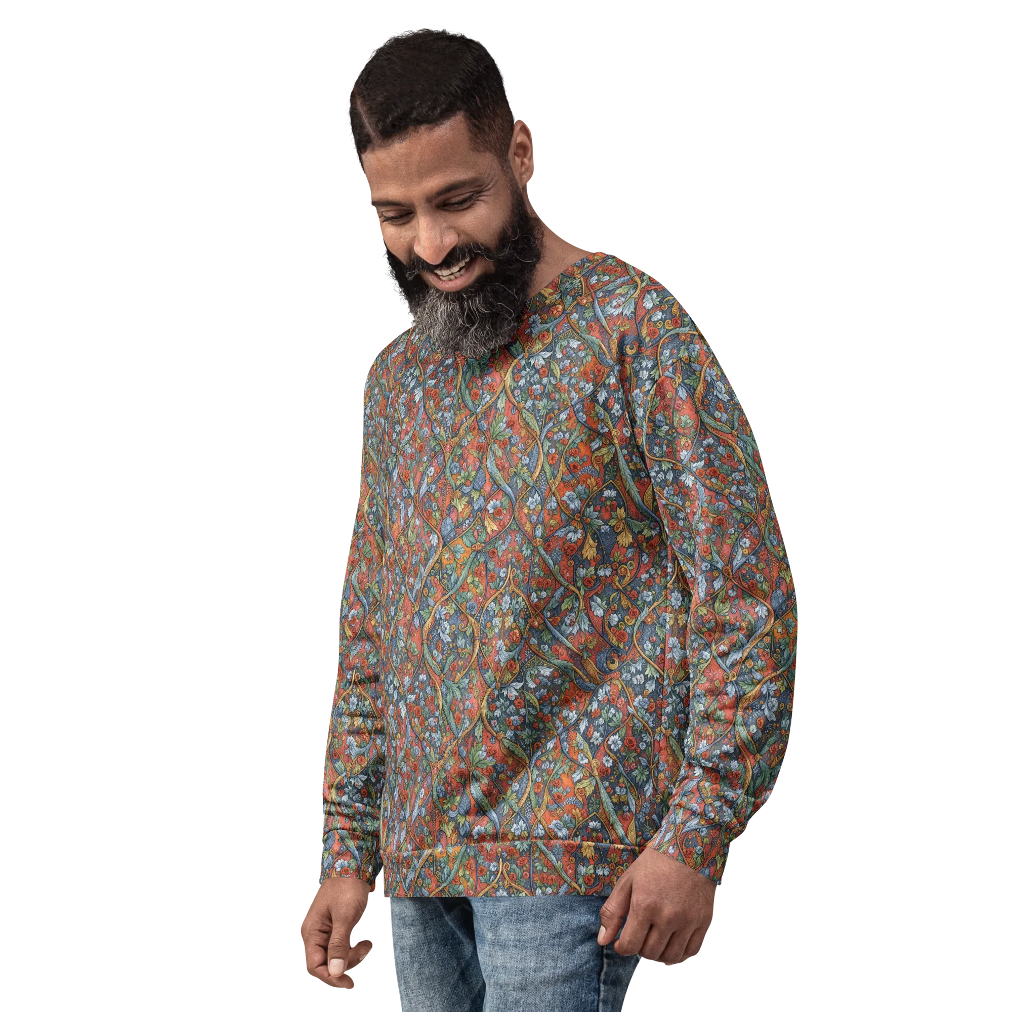 Morris Afterglow on Sweatshirt — Left sleeve