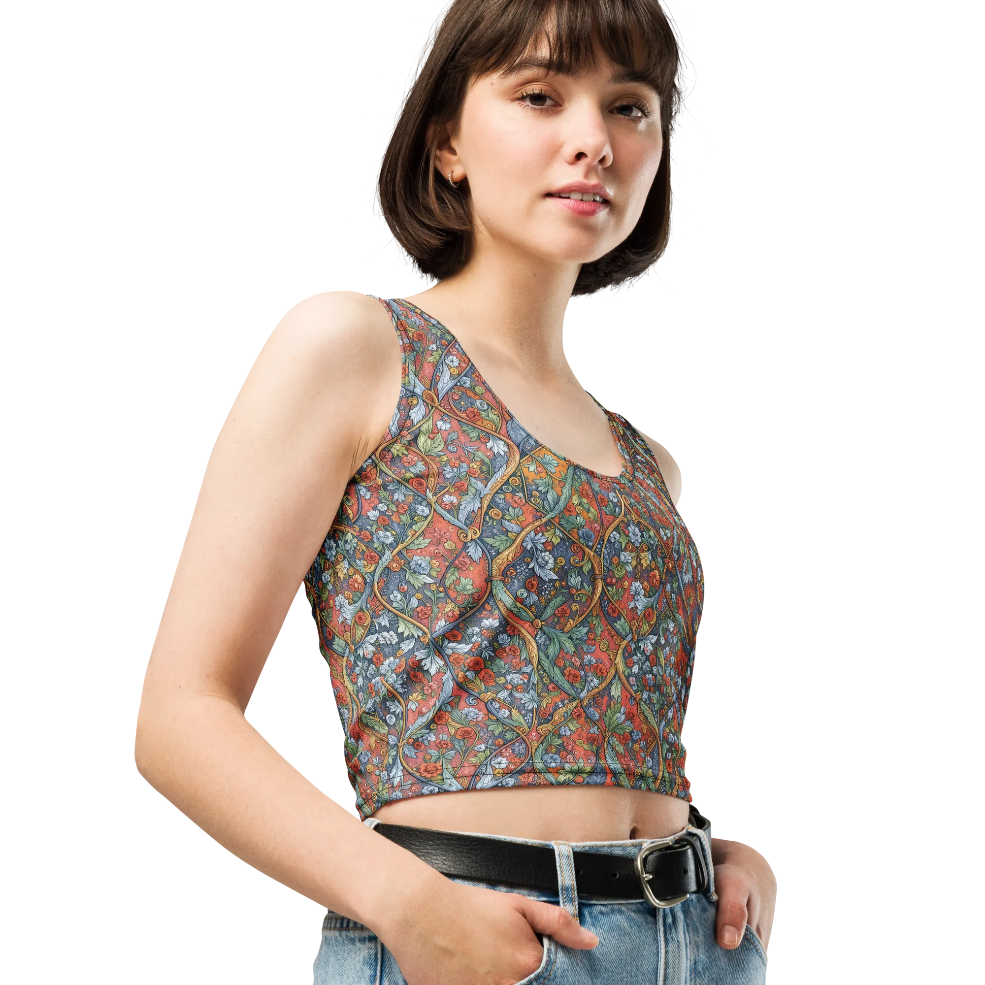 Morris Afterglow on Crop Top — Print file