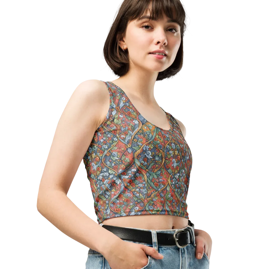 Morris Afterglow on Crop Top — Print file