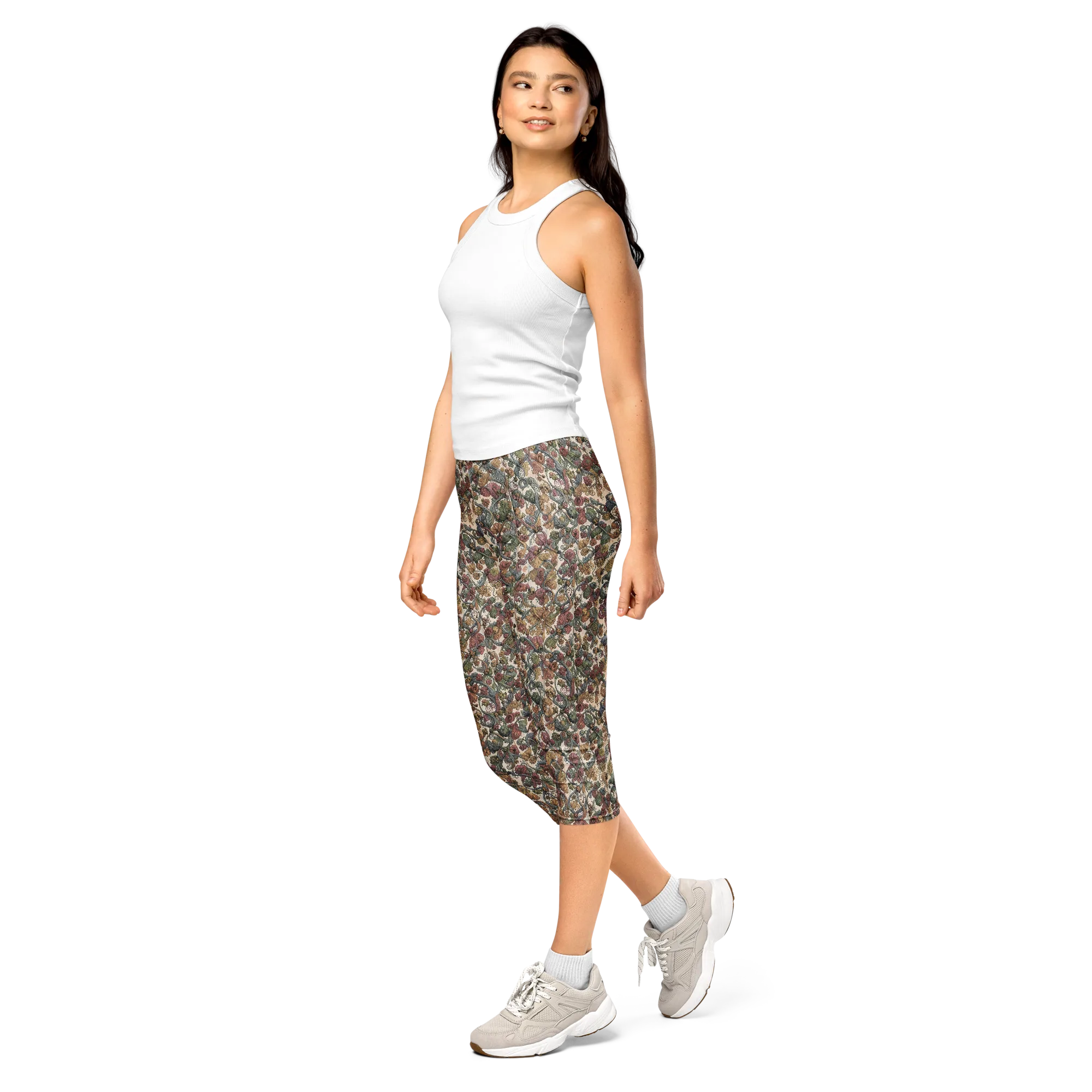 Velvet Herbarium on Capri Leggings — Print file