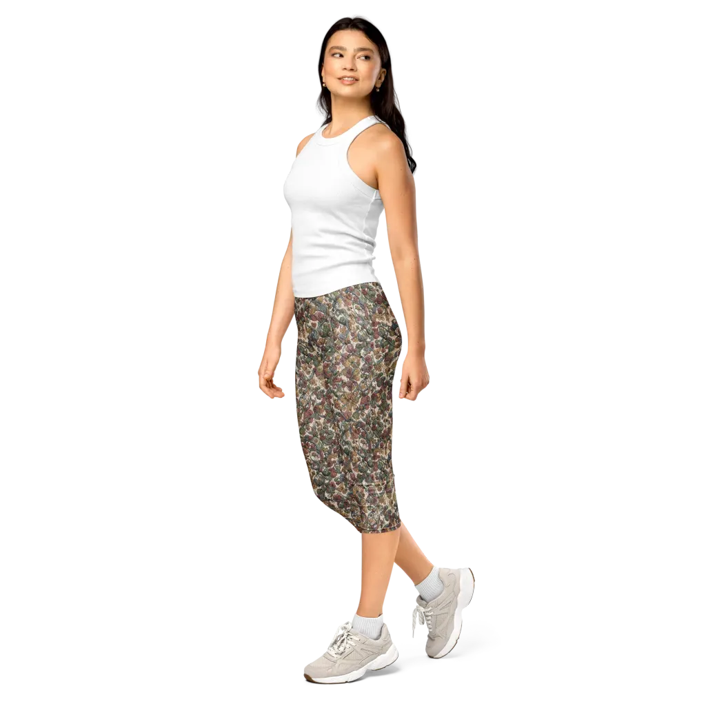 Velvet Herbarium on Capri Leggings — Print file