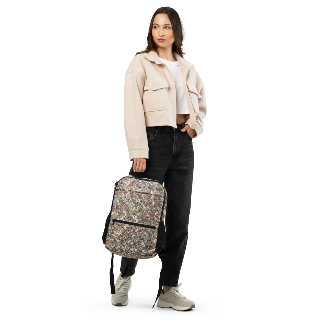 Velvet Herbarium on Utility Backpack — Top print
