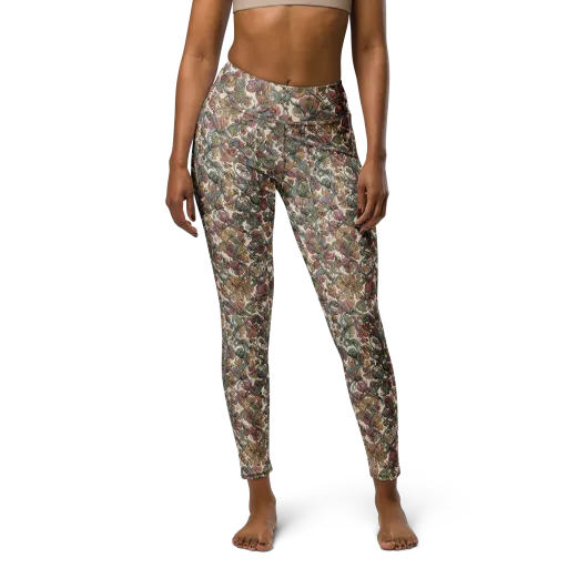 Velvet Herbarium on a Yoga Leggings