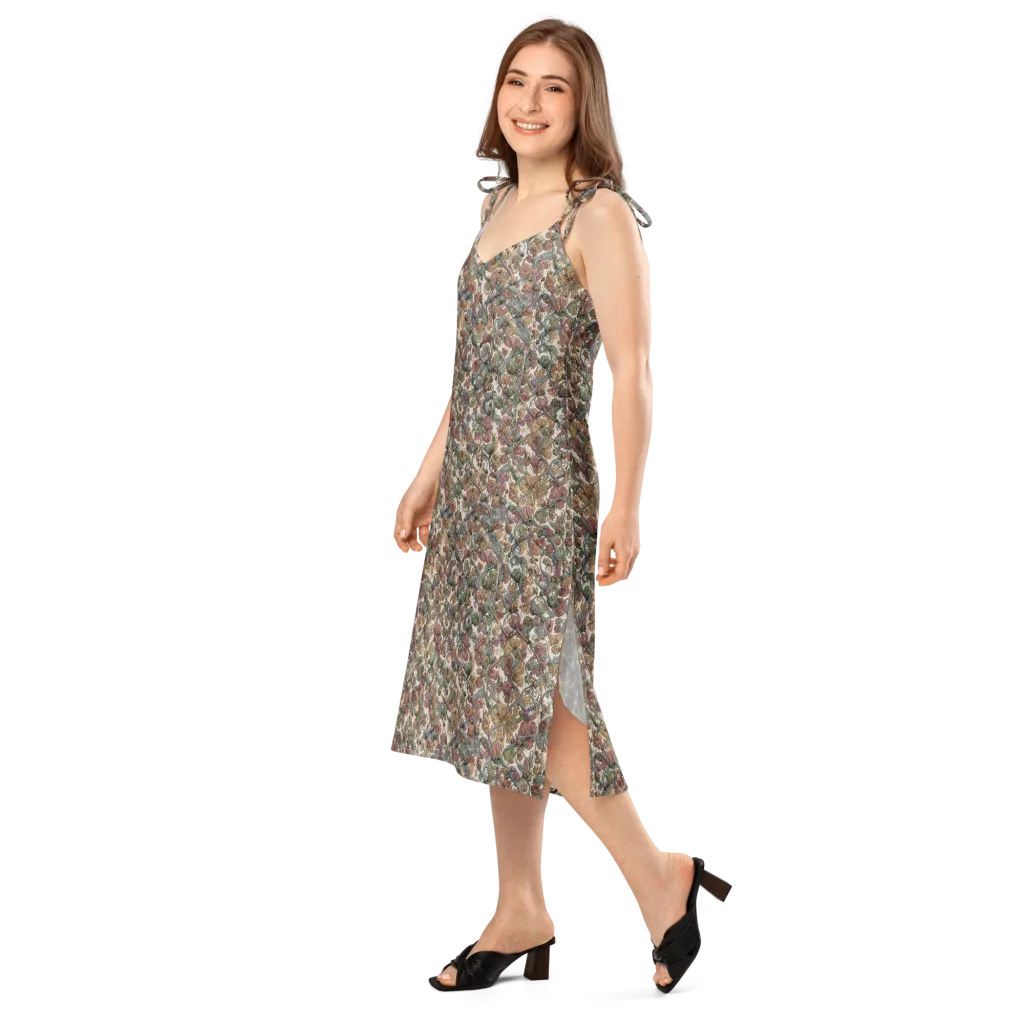 Velvet Herbarium on Slip Dress — Left Front