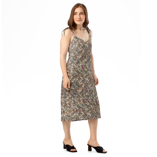 Velvet Herbarium on a Slip Dress