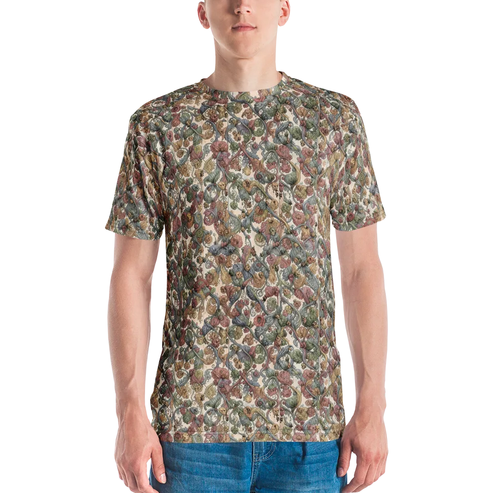 Velvet Herbarium on Men's Crew Neck T-Shirt — Front