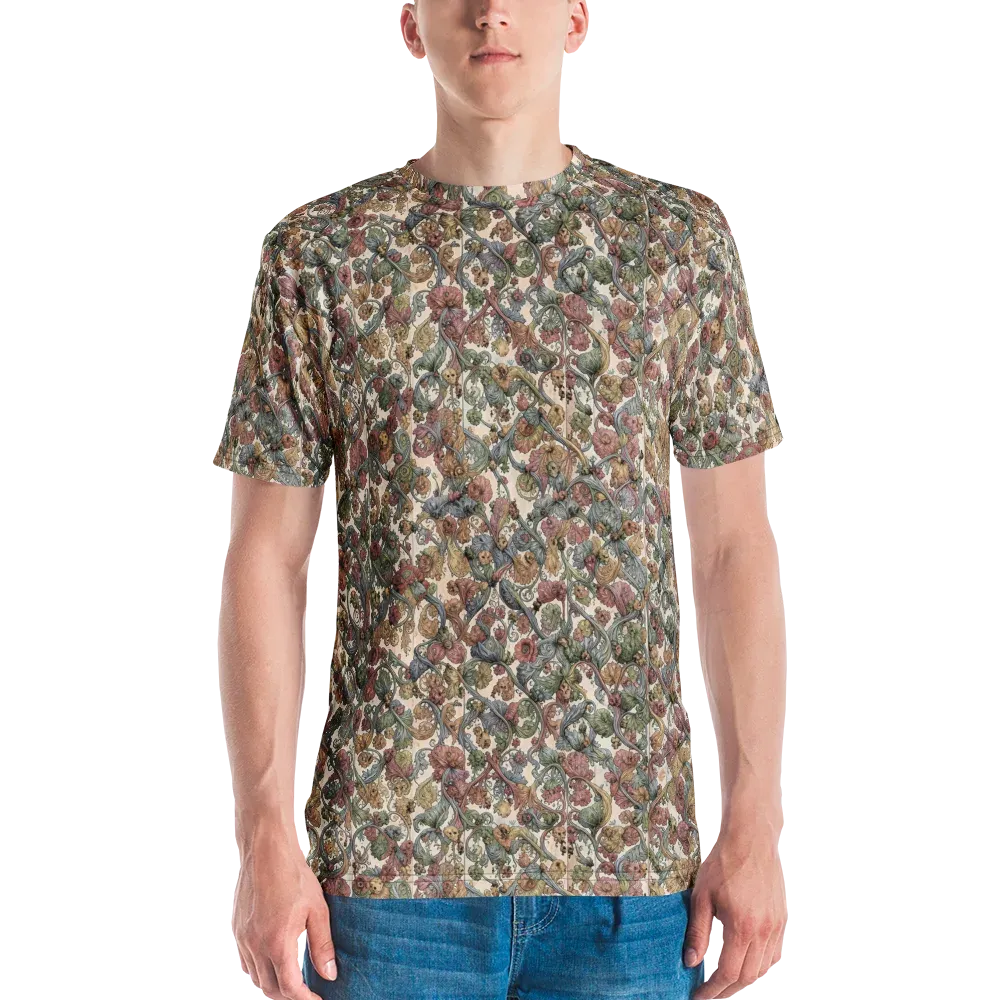 Velvet Herbarium on Men's Crew Neck T-Shirt — Front