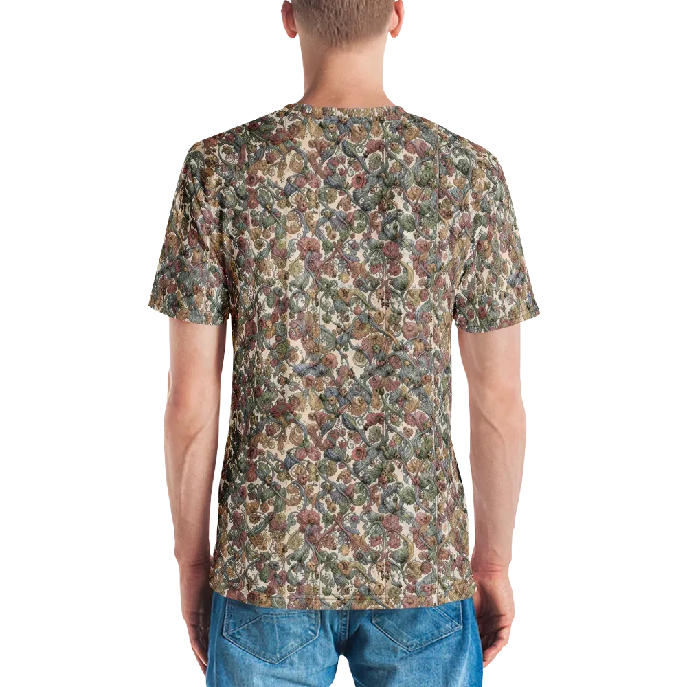 Velvet Herbarium on Men's Crew Neck T-Shirt — Back