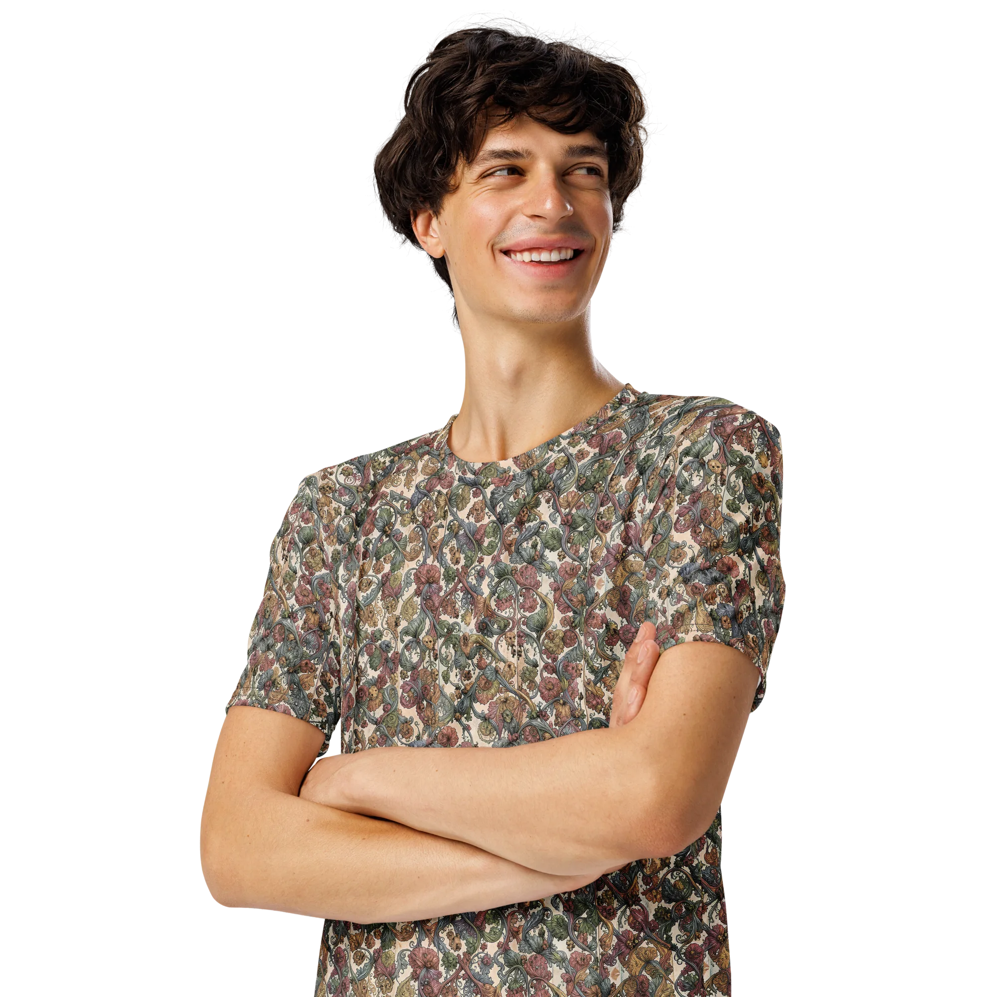Velvet Herbarium on Men's Crew Neck T-Shirt — Front print