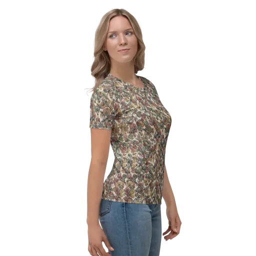 Velvet Herbarium on a Women's Crew Neck T-Shirt