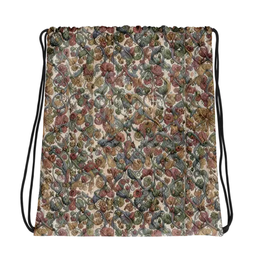 Velvet Herbarium on a Drawstring Bag