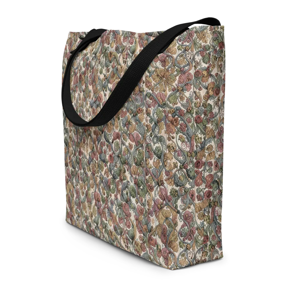 Velvet Herbarium on Large Tote Bag W/ Pocket — Print file