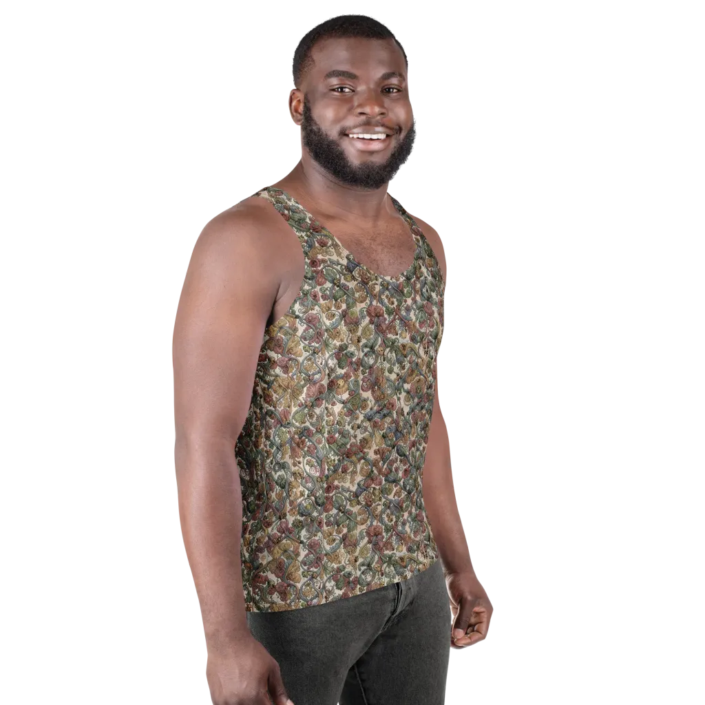 Velvet Herbarium on Men's Tank Top — Right Front