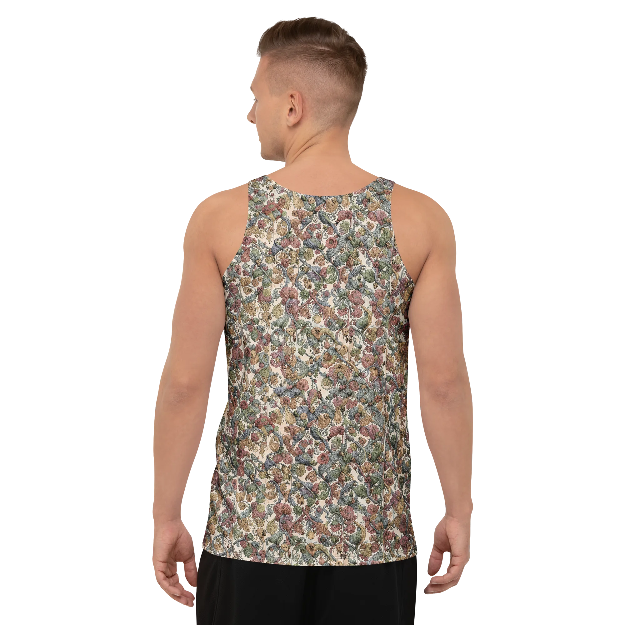 Velvet Herbarium on Men's Tank Top — Back print