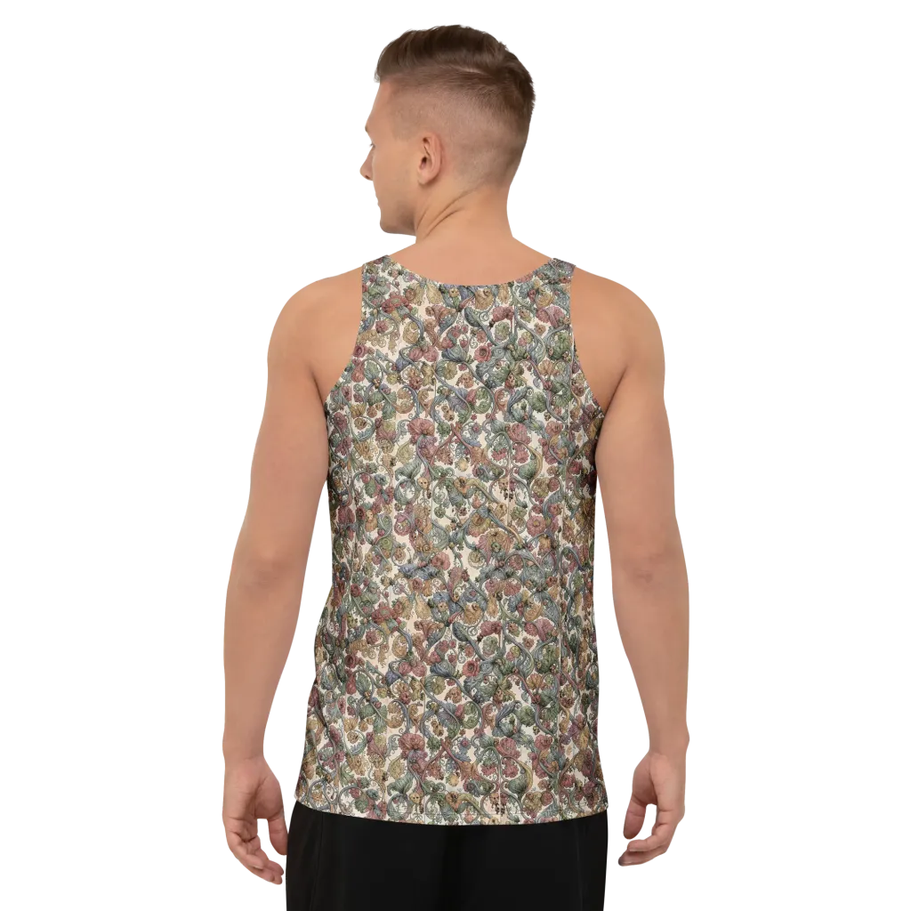 Velvet Herbarium on Men's Tank Top — Back print
