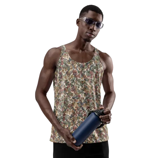 Velvet Herbarium on a Men's Tank Top