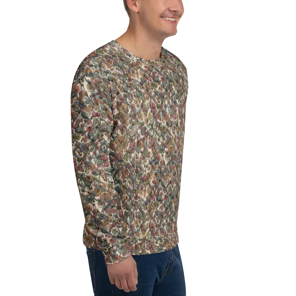 Velvet Herbarium on Sweatshirt — Right Front