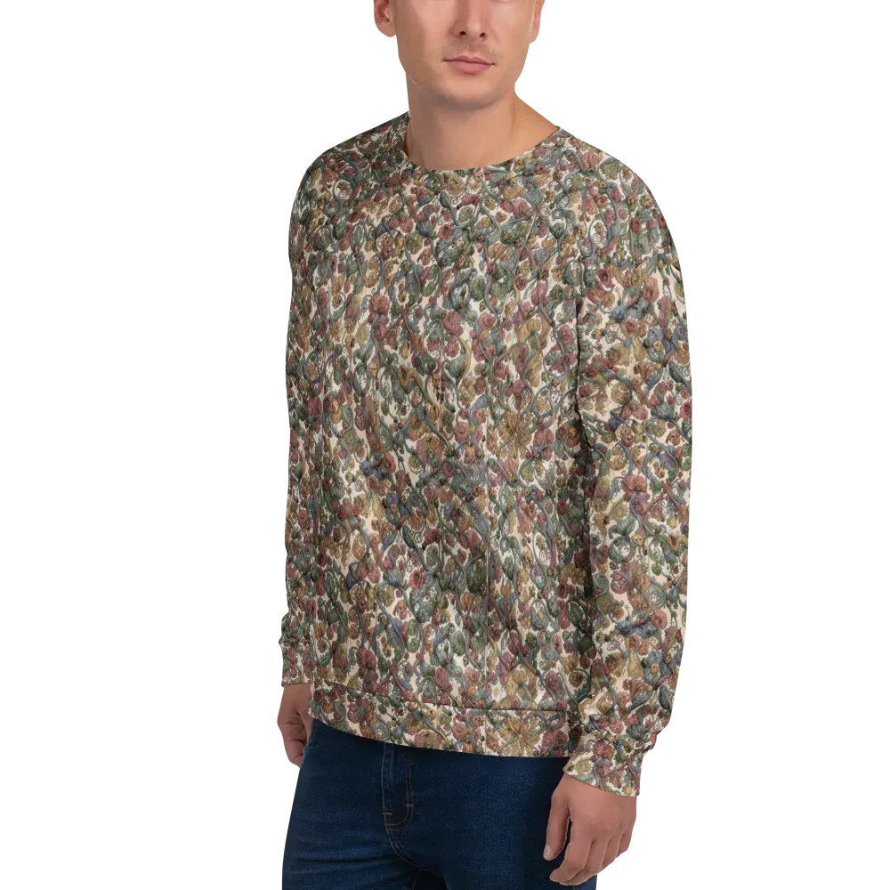 Velvet Herbarium on Sweatshirt — Left Front