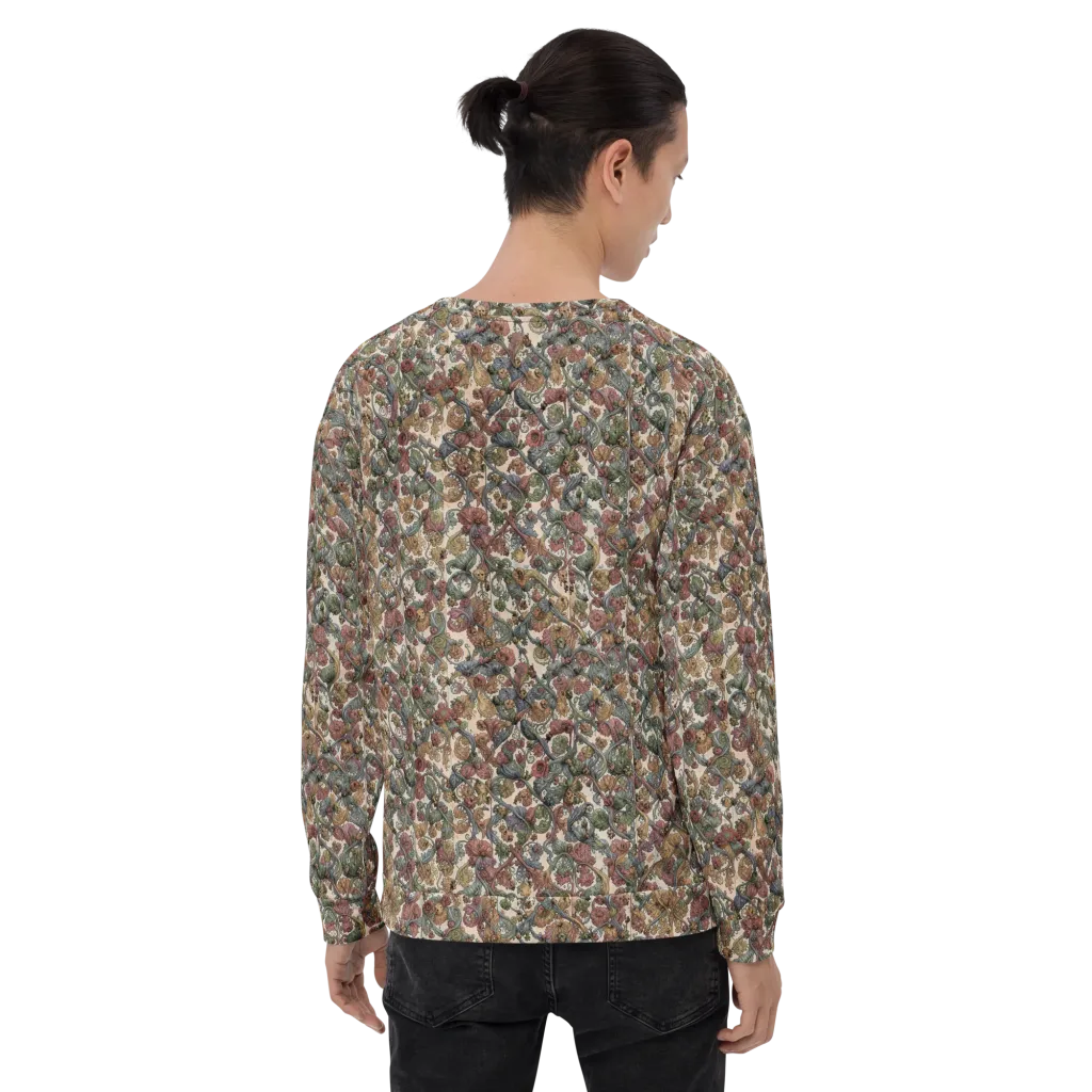 Velvet Herbarium on Sweatshirt — Back print