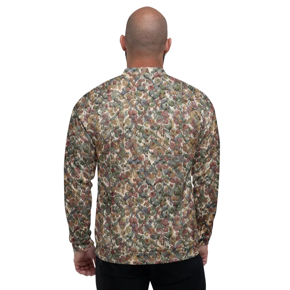 Velvet Herbarium on Bomber Jacket — Back