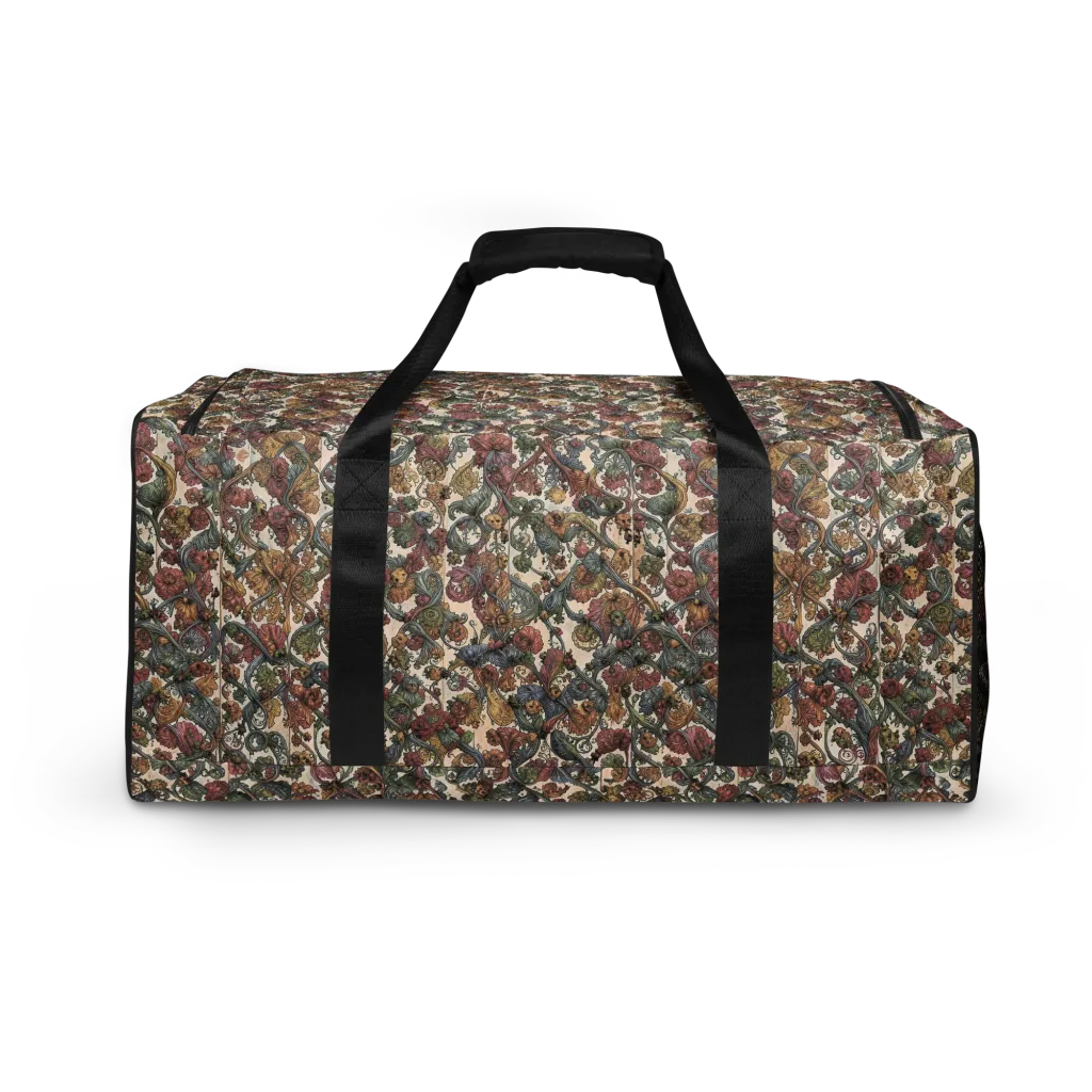 Velvet Herbarium on Duffle Bag — Back print