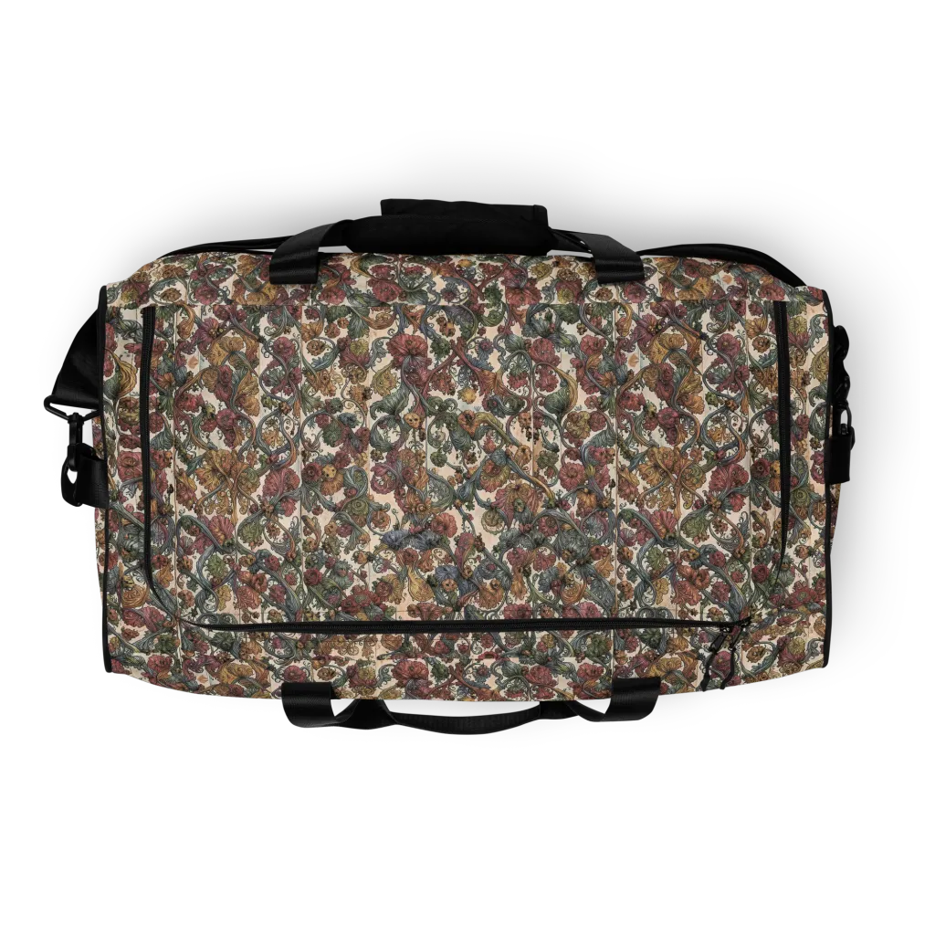 Velvet Herbarium on Duffle Bag — Top print