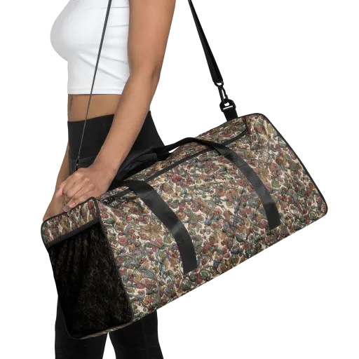 Velvet Herbarium on a Duffle Bag