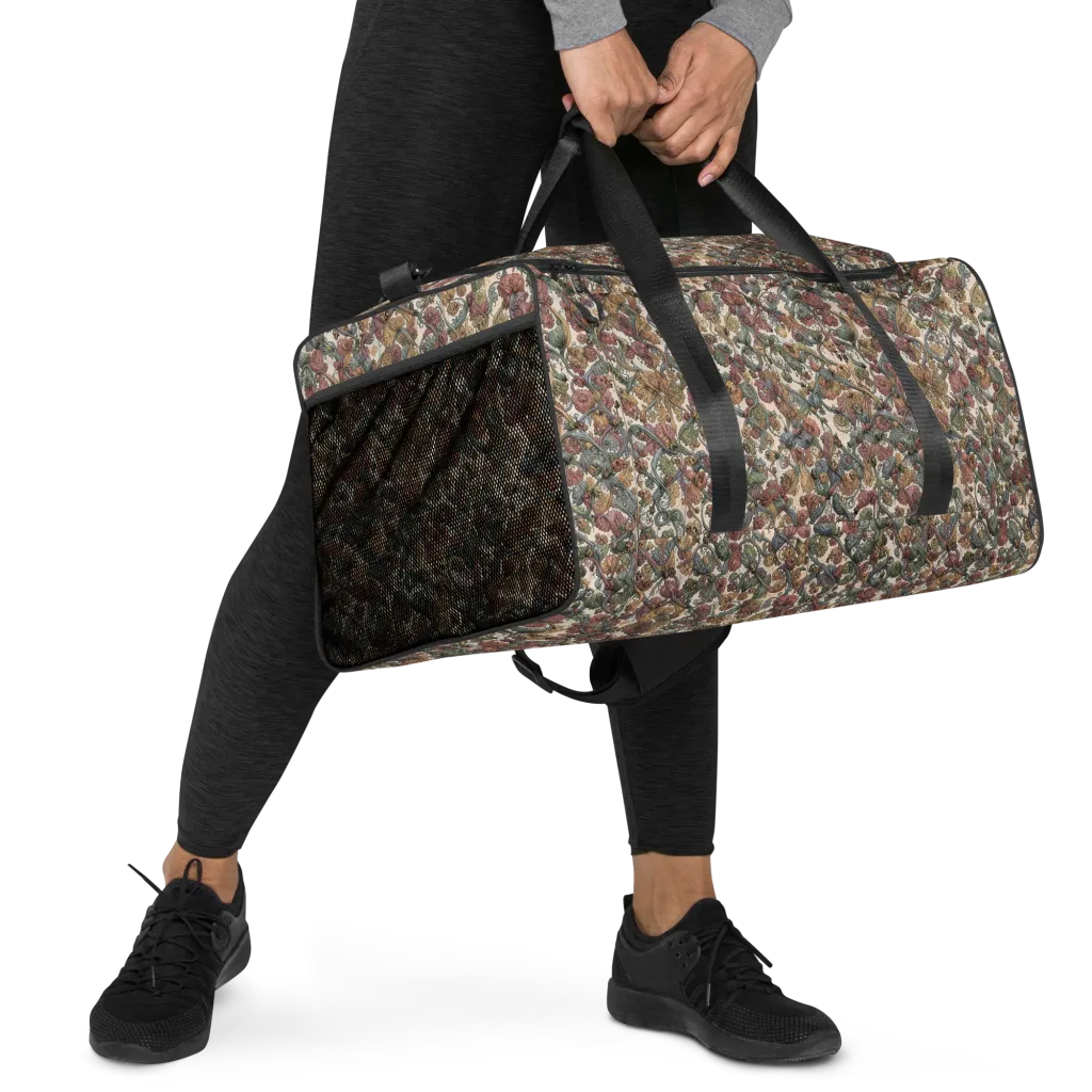 Velvet Herbarium on Duffle Bag — Right Front