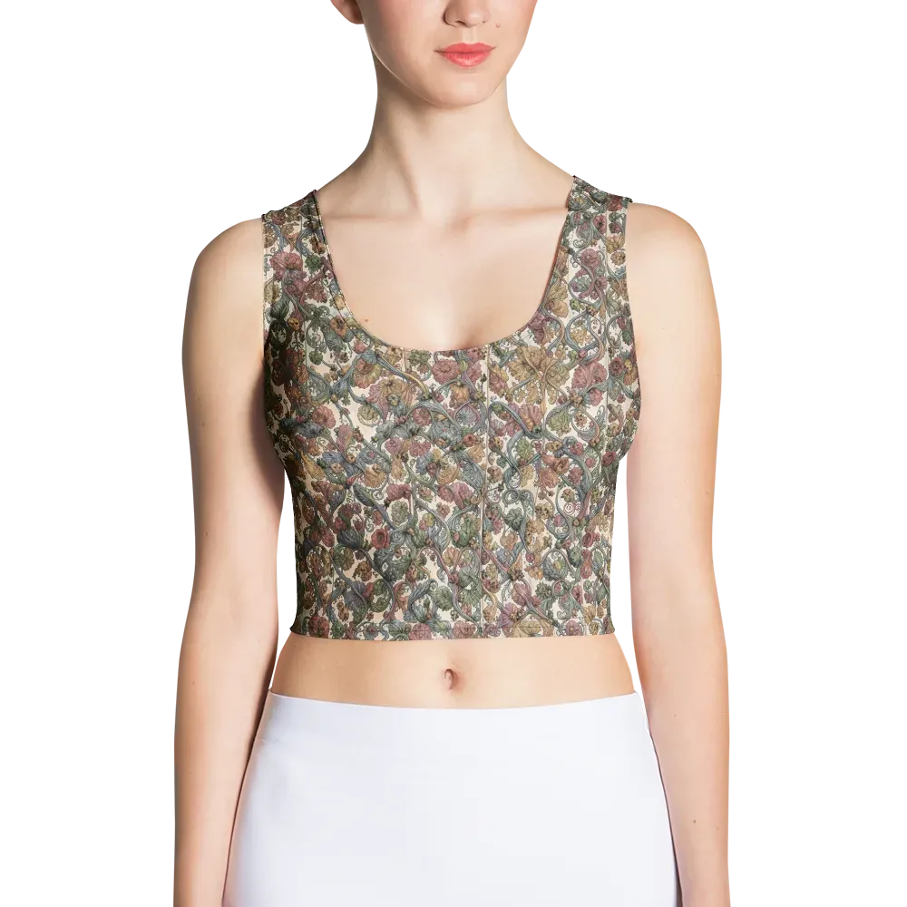 Velvet Herbarium on Crop Top — Front