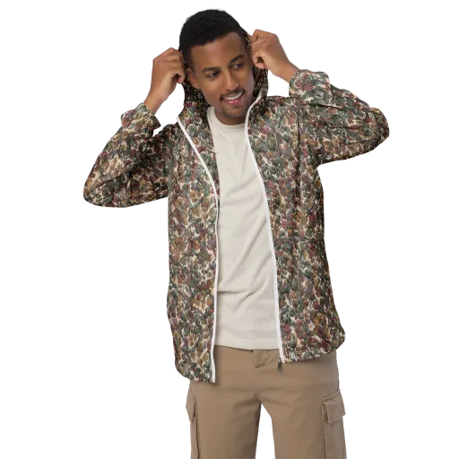Velvet Herbarium on a Men's Windbreaker