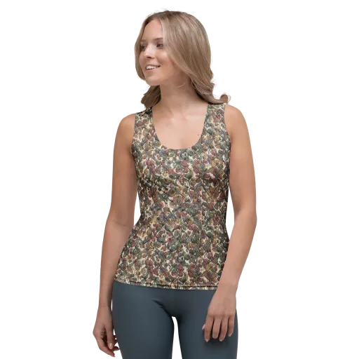 Velvet Herbarium on a Women's Tank Top