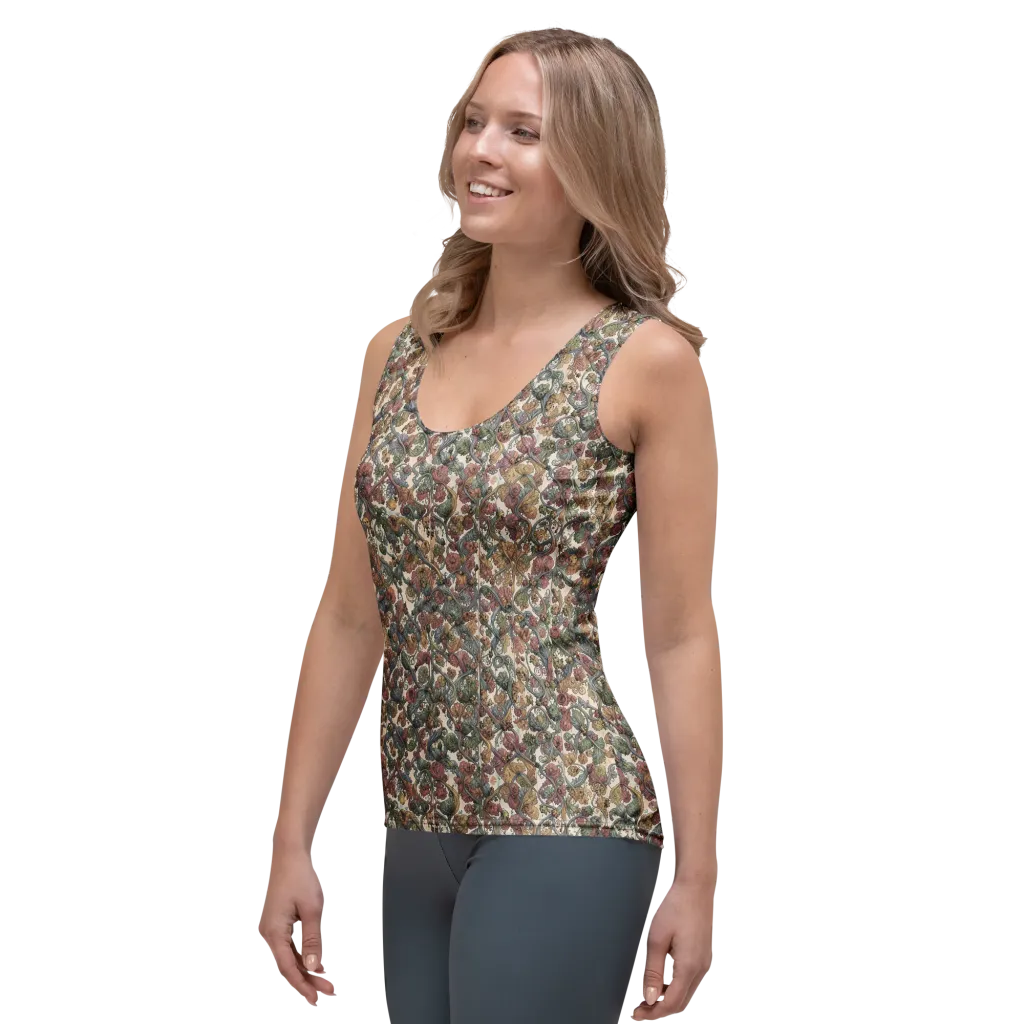 Velvet Herbarium on Women's Tank Top — Left Front