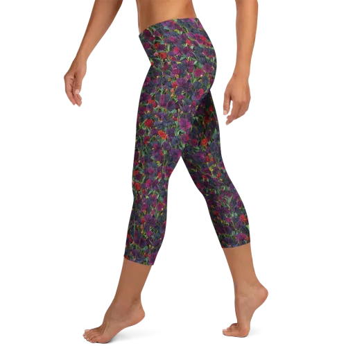 Velvet Nocturne on a Capri Leggings